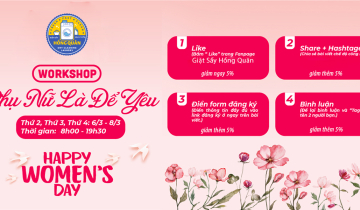 Giặt Sấy Hồng Quân tặng quà yêu thương đến Phụ Nữ 8.3